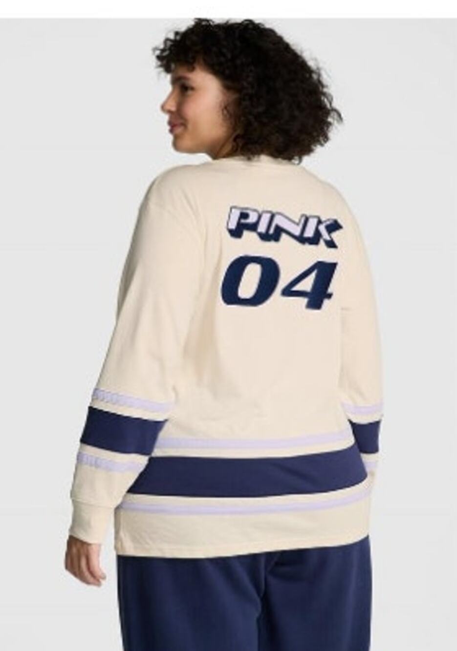 New NWT VS Pink Victorias Secret Football Dog Long Sleeve Large